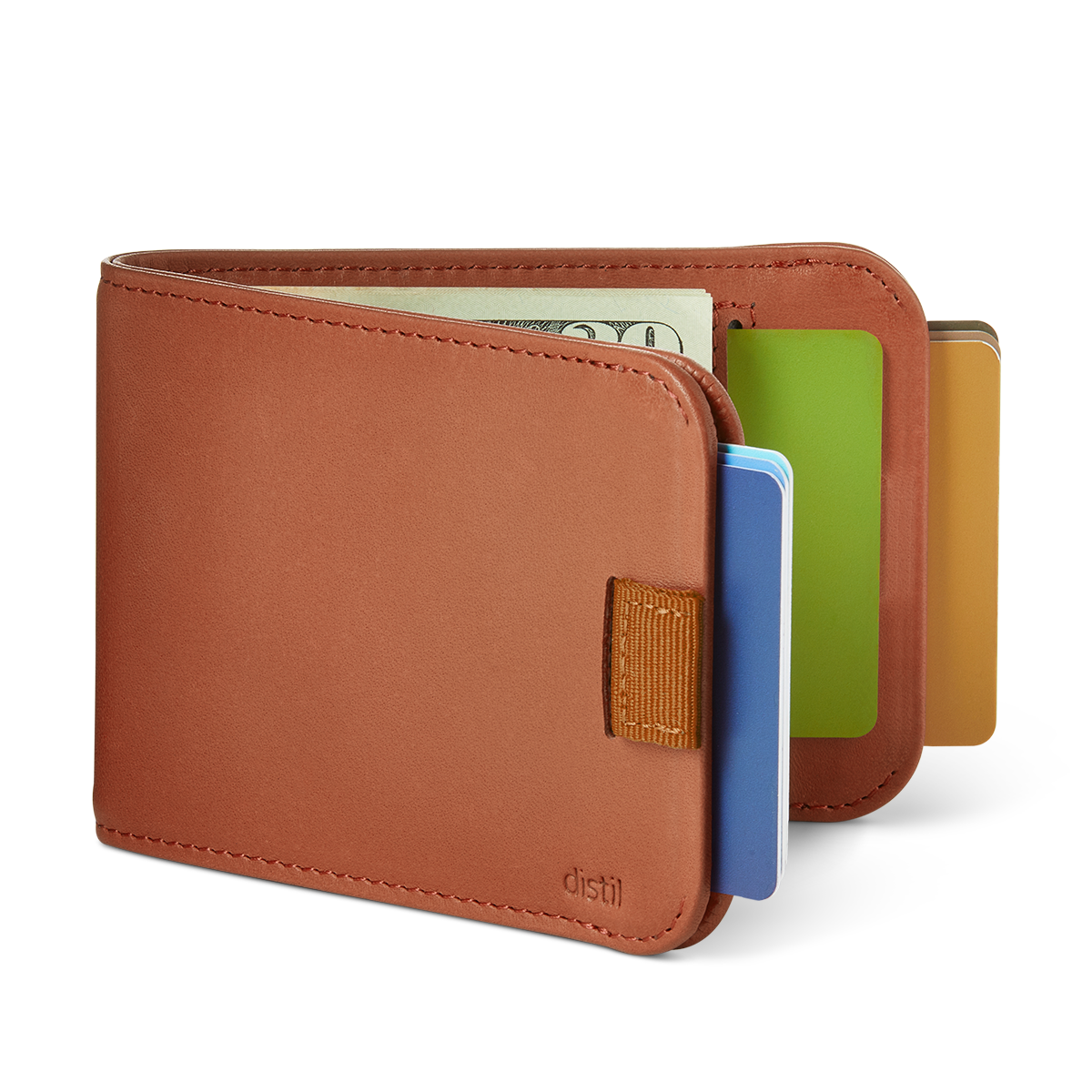 wally bifold 5.0 wallet in brown leather