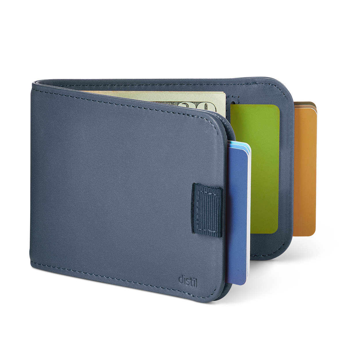 wally bifold navy wallet from distil union